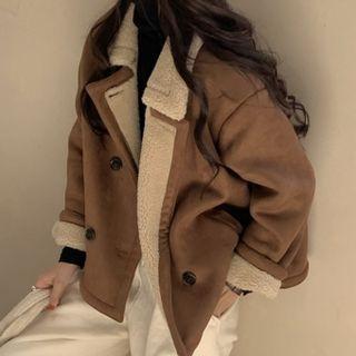 Panel Fleece Jacket Khaki - One Size