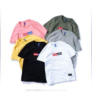 Couple Matching Short-sleeve Box Logo T-shirt