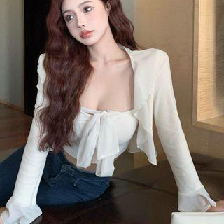 Bow Tube Top / Light Jacket