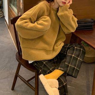 Set: Sweater + Plaid Pants