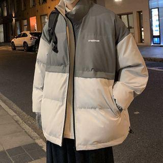 Two Tone Padded Zipped Jacket