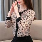 Long-sleeve Star Patterned Top