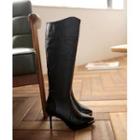 Zip-up Metal-trim Boots