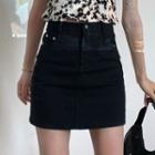 Puff Short-sleeve Top / Pencil Skirt