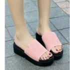 Slit Slide Platform Sandals