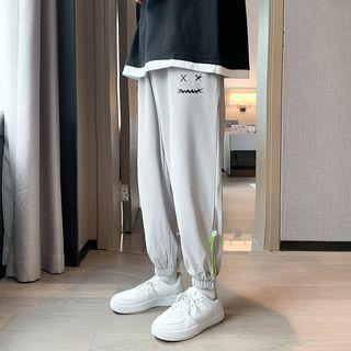 Cartoon Print Drawstring Baggy Pants
