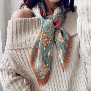 Floral Print Lightweight Scarf