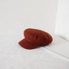 Plain Newsboy Cap Black - One Size