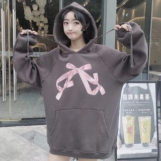 3d Butterfly Print Loose-fit Hoodie