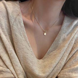 925 Sterling Silver Square Necklace