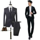 Plain Blazer / Dress Pants / Plain Shirt / Vest / Set