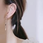 Leaf Detail Fringed Earring