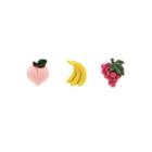 Set Of 3: Fruit Earring / Clip-on Earring