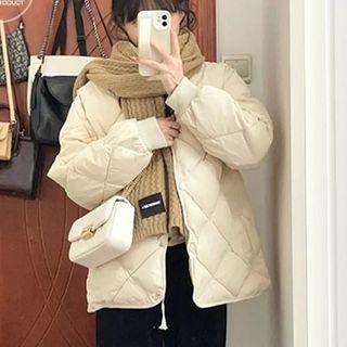 Quilted Button Jacket / Sweatpants