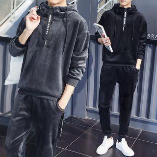 Set : Fleece Long-sleeve Hoodie + Sweatpants