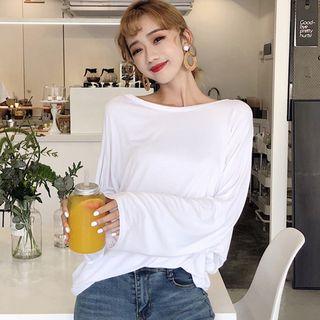 Long-sleeve Drawstring T-shirt