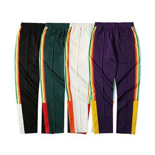 Rainbow-trim Color Block Sweatpants