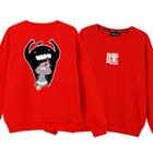 Long-sleeve Chinese Character Pullover