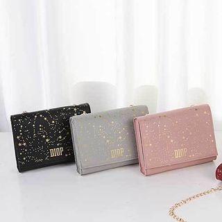 Metallic Star Print Crossbody Bag