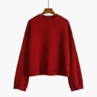 Plain Sweatshirt Red - One Size