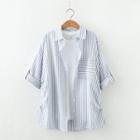 Striped Shirt Stripes - Grayish Blue & White - One Size
