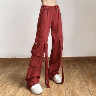 Drawstring Loose Fit Cargo Pants