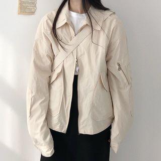 Plain Oversize Baseball Jacket