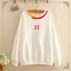 23 Embroidered Long-sleeve Sweater