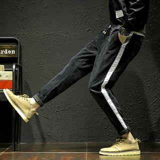 Fleece-lined Corduroy Tapered Pants