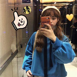 Cropped Hoodie Blue - One Size