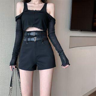 Plain Shorts / Belt / Set