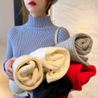 Mock-neck Knit Top In 6 Color