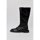 Square-toe Glossy Tall Boots