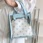 Set: Pvc Tote Bag + Dotted Pouch