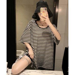 Loose-fit Striped T-shirt / High-waist Shorts