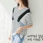 Color-block Striped T-shirt