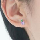 925 Sterling Silver Grape Earring 1 Pair - Earrings - Grape - One Size
