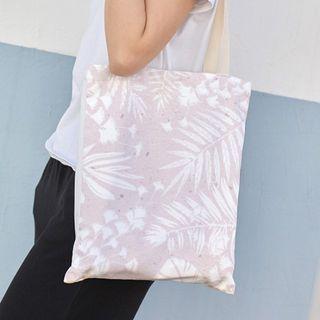 Leaf Print Canvas Tote Bag (various Designs)