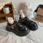 Chain Strap Platform Lace-up Shoes