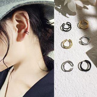 Single Alloy Cutout Ear Cuff