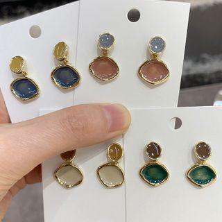 Oval Drop Ear Stud