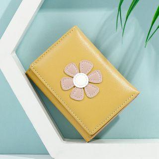 Flower Accent Fold Wallet