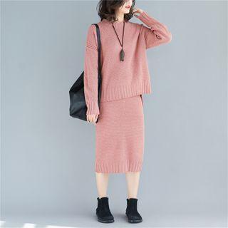 Set: Sweater + A-line Skirt