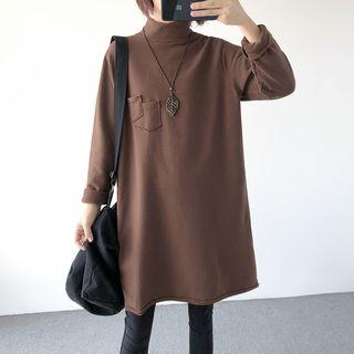 Turtleneck Pocket T-shirt
