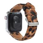 Leopard Print Faux Leather Apple Watch Band