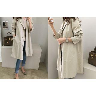 Notched-lapel Cotton Safari Jacket