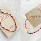 Bead Link Necklace Multicolor - One Size