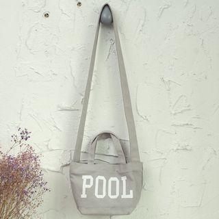 Canvas Lettering Handbag