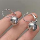 Polished Alloy Dangle Earring 1 Pair - C-706 - Silver - One Size