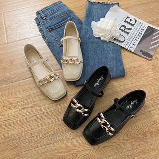 Chain Detail Mary Jane Shoes